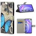 Style Series Xiaomi Mi 10T Lite 5G pénztárca tok – kék pillangó