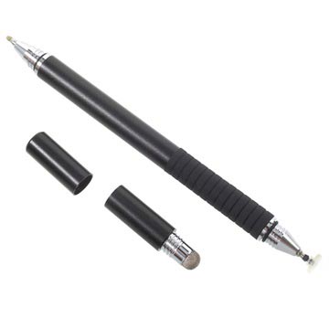 Stílusos 3 az 1-ben többfunkciós stylus toll és golyóstoll - fekete