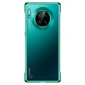 Sulada bevonat keret nélküli Huawei Mate 30 burkolat - zöld / átlátszó