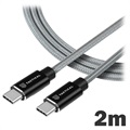 Taktikai gyorskötél töltőkábel - USB-C/USB-C - 2 m