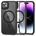 iPhone 15 Plus Tech-Protect Magmat tok - MagSafe kompatibilis - Átlátszó fekete