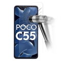 Xiaomi Poco C55 Edzett Üveg Kijelzővédő Fólia - Átlátszó