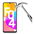 Samsung Galaxy F04 Edzett Üveg Kijelzővédő Fólia - Átlátszó