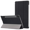 Három hajtható sorozatú Samsung Galaxy Tab S7 FE Smart Folio tok - fekete