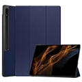 Samsung Galaxy Tab S9 Ultra Tri-fold sorozatú Smart Folio tok - Kék