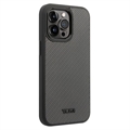 Tumi Aluminium Carbon iPhone 14 Pro Max Hibrid Tok - Fekete