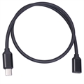 USB 3.1 Type-C Apa/Anya Hosszabbító Kábel - 1.5m - Fekete