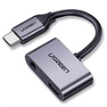 Ugreen 2 az 1-ben töltő és audio USB-C adapter - 1,5 A