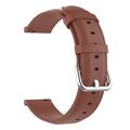 Universal Smartwatch Leather Strap - 22mm - Brown