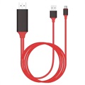 Univerzális Type-C-HDMI adapter - 2m (Nyitott doboz kielégítő) - Piros