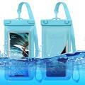 Universal Waterproof Case w. Card Holder - 7.5" - Blue