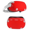Oculus Quest 2 VR headset szilikon tok - piros