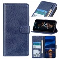 Samsung Galaxy A41 pénztárca tok mágneses zárással - kék