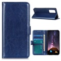 Samsung Galaxy A52 5G, Galaxy A52s pénztárca tok mágneses zárással - kék