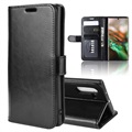 Samsung Galaxy Note10 pénztárca tok mágneses zárással - fekete
