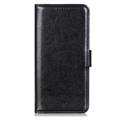 Sony Xperia 1 V pénztárca tok mágneses zárással - Fekete