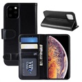 iPhone 11 Pro Max pénztárca tok mágneses zárással - fekete
