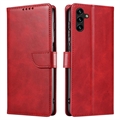 Samsung Galaxy A04s/A13 5G Pénztárca Tok Állvánnyal - Piros