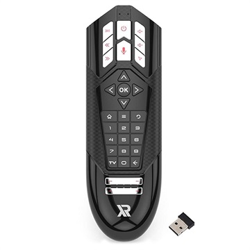 Wechip R1 univerzális TV távirányító / Air Mouse - IR / 2.4G - Fekete