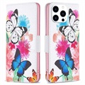Wonder Series iPhone 14 Pro pénztárca tok - Pillangók