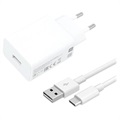 Xiaomi USB töltő és USB-C kábel MDY-11-EP - 3A, 22,5 W - fehér