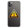 iPhone 11 Pro Max akkumulátorfedél javítása - beleértve keret - fekete