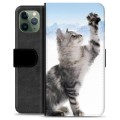 iPhone 11 Pro prémium pénztárca tok - Cat