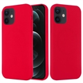iPhone 12 Mini folyékony szilikon tok - MagSafe kompatibilis - Piros