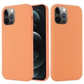 iPhone 12/12 Pro folyékony szilikon tok - MagSafe kompatibilis - Narancs