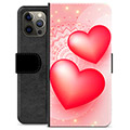 iPhone 12 Pro Max Premium pénztárca tok - szerelem