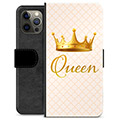 iPhone 12 Pro Max Premium pénztárca tok - Queen