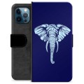 iPhone 12 Pro prémium pénztárca tok – elefánt