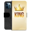 iPhone 12 Pro prémium pénztárca tok - király