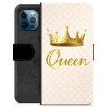 iPhone 12 Pro prémium pénztárca tok - Queen