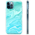 iPhone 12 Pro TPU tok - kék márvány