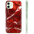 iPhone 12 TPU tok - vörös márvány