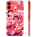 iPhone 12 mini TPU tok - rózsaszín terepszínű