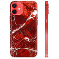 iPhone 12 mini TPU tok - vörös márvány