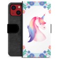 iPhone 13 Mini Premium pénztárca tok - Unicorn
