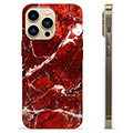 iPhone 13 Pro Max TPU tok - vörös márvány