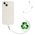 String Sorozatú iPhone 14 Biológiailag Lebomló Tok Szíjjal