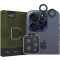 iPhone 15 Pro/15 Pro Max Hofi Camring Pro+ Kamera Lencsevédő - Haditengerészet Él