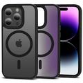 iPhone 15 Pro Tech-Protect Magmat tok - MagSafe kompatibilis (Nyitott doboz kielégítő) - Matt Fekete