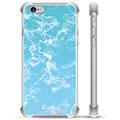 iPhone 6 / 6S hibrid tok - kék márvány