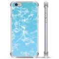 iPhone 6 Plus / 6S Plus hibrid tok - kék márvány
