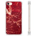 iPhone 7/8/SE (2020)/SE (2022) hibrid tok – vörös márvány