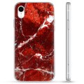 iPhone XR hibrid tok - vörös márvány