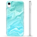 iPhone XR TPU tok - kék márvány