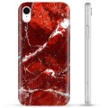 iPhone XR TPU tok - vörös márvány