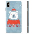 iPhone X / iPhone XS TPU tok - Christmas Bear